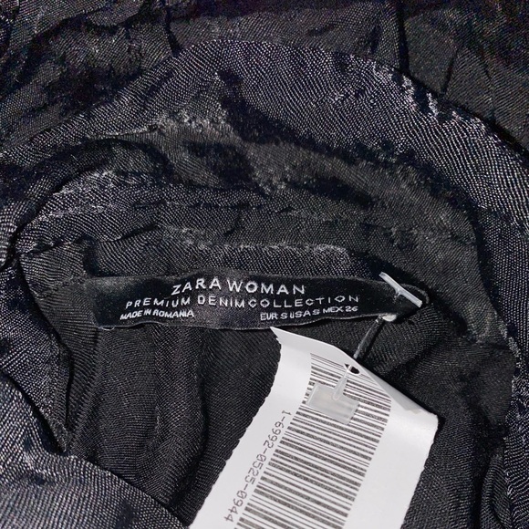 Vintage Zara Babydoll Tiered Satin Mini Dress Victorian Fairycore Whimsigoth - Picture 4 of 6